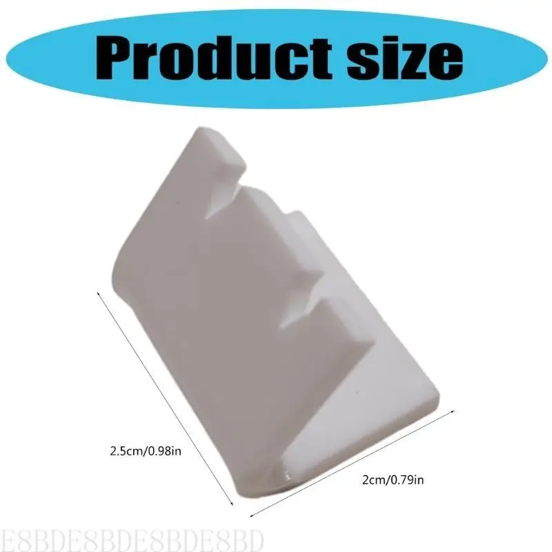 

E8BD 20 Pieces Acrylic White Earring Display Stand for Jewelry Ear Jewelry Holders