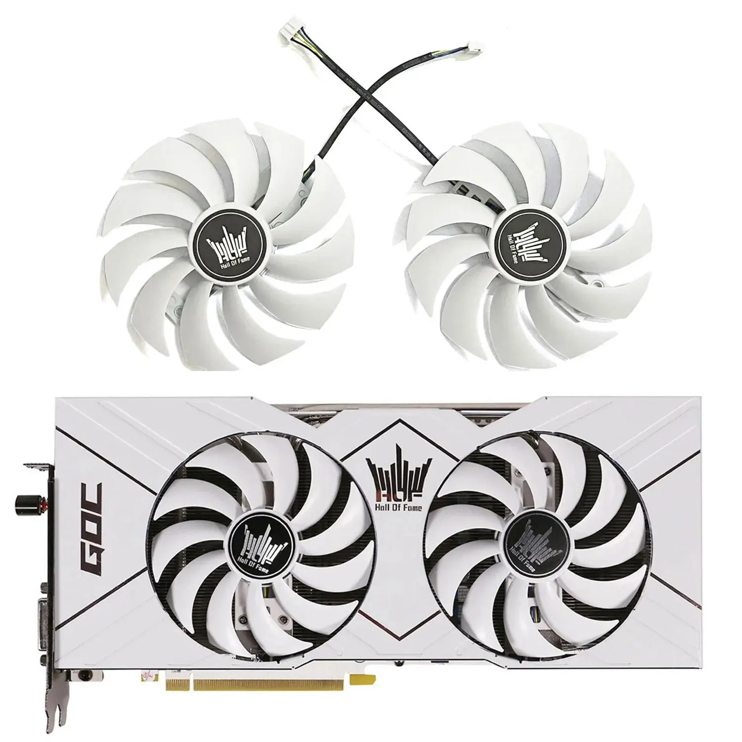 New GPU fan 4PIN 100MM GAA8B2U DC 12V 0.45A suitable for GALAXY GTX 980ti 6GB HOF GOC graphics card cooling fan