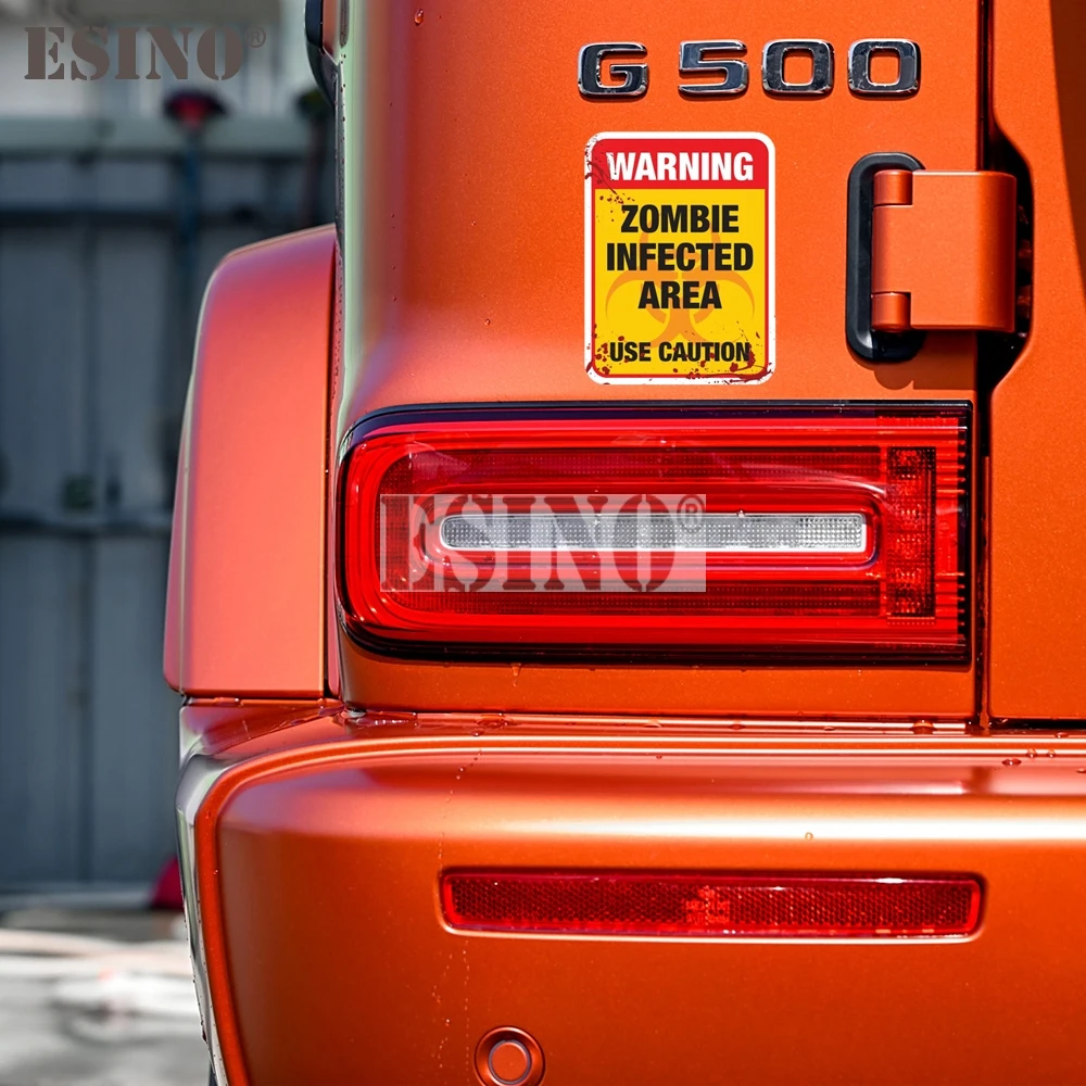 مضحك تحذير غيبوبة المنطقة المصابرة استخدام الحذر PVC صائق مقاوم للماء جسم السيارة ملصق نمط الفينيل #3