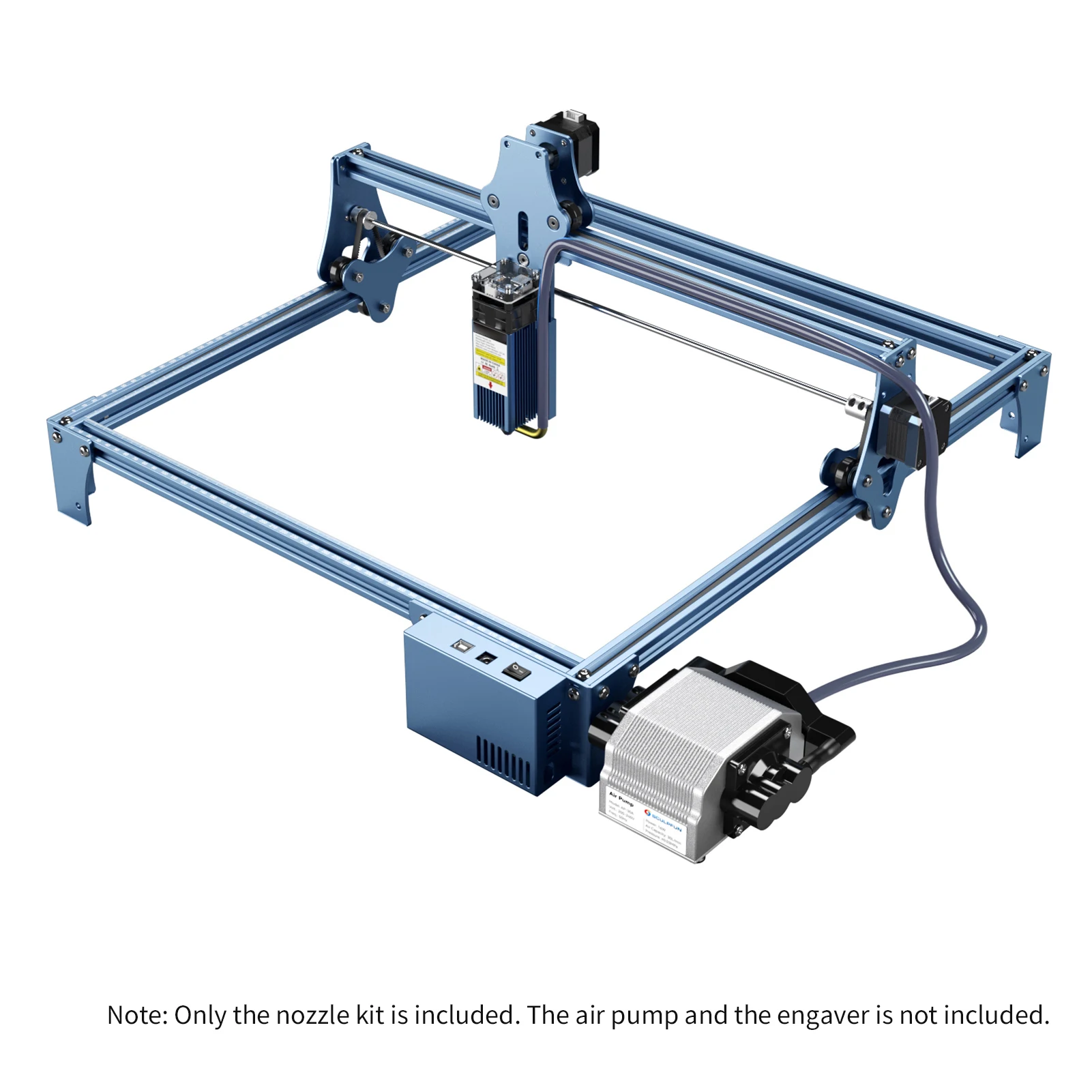 【New】S9 Air Assist Nozzle Kit High Speed Air Assist Full Metal Structure Easy to Install for Engraving Machine SCULPFUN S6 Pro