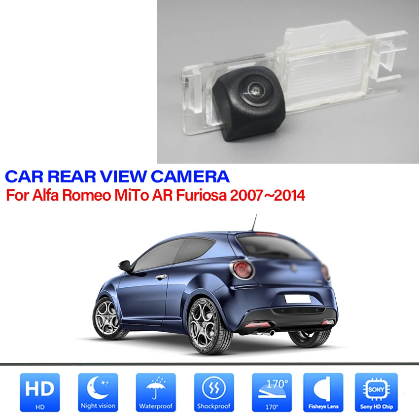 

Car Rear View Rearview Camera Backup Back Parking AUTO HD CCD CAM Accessories Kit For Alfa Romeo MiTo AR Furiosa 2007~2014