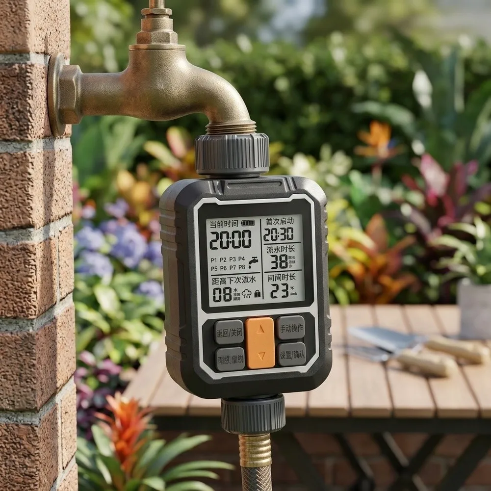 LCD-Based Irrigation Controller with Rain-Triggered Pause and Flexible Scheduling Options for Various Plant Types view 3