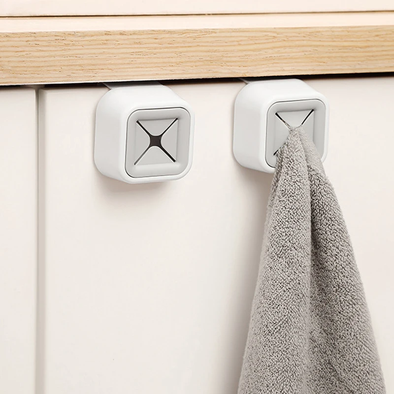 2/3/4pcs 수건 클립 스토리지 랙 펀치없는 후크 식기 수건 수건 장갑 핸드 타월 후크 주방 욕실 옷장 주최자