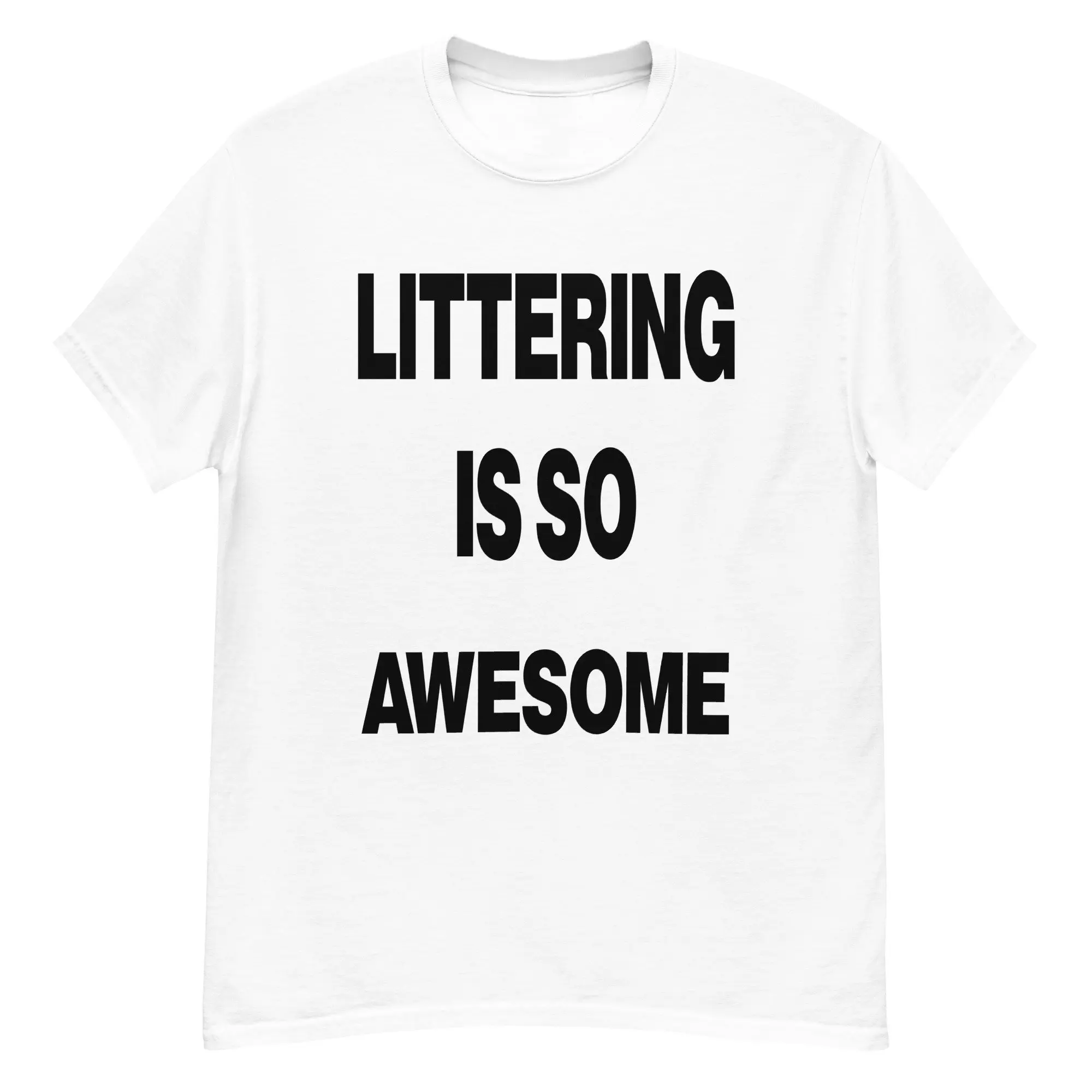 Littering Is So Awesome Funny vintage tee bootleg ironic y2k