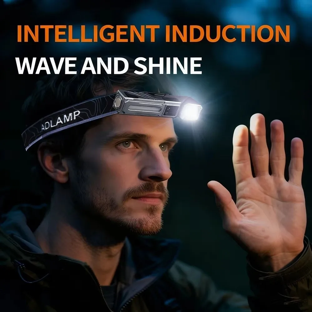 

Multi-Functional High Power LED Flashlight Rechargeable Portable Work Lamp Digital Display Magnetic Headlamp Fishing