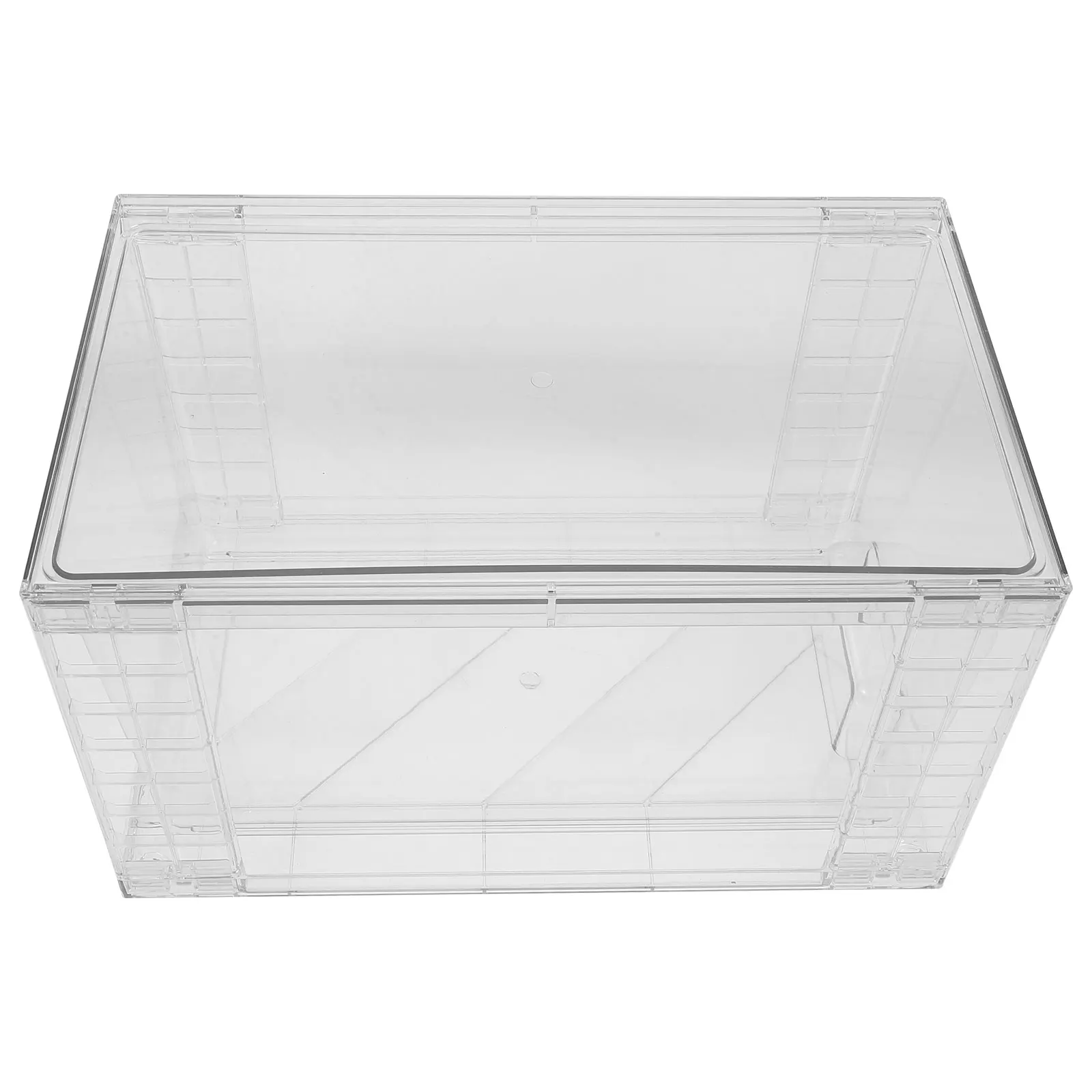 

12 Inch Removable Snack Desktop Organizer Transparent Plastic Storage Boxes for Cosmetics Jewelry Drawers Vanities