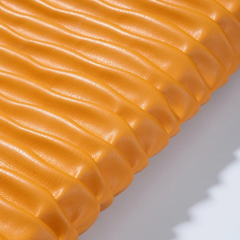 1M 3D Embossed Composite Artificial Leather Fabric Cotton Quilted PU Leather For Diy Bags Clothing Upholstery Wall Crafts