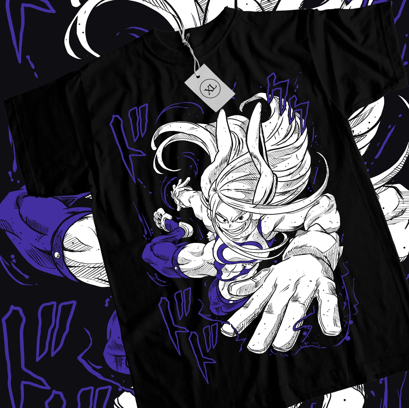 Rabbit Hero T-Shirt My Hero Academia Mirko Rumi Usagiyama Anime Girl All Size