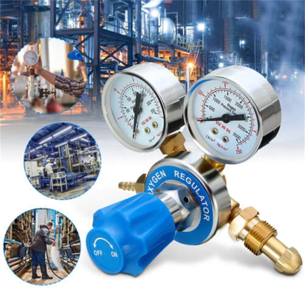 Oxy Oxygen Gas Welding Welder Regulator Pressure Gauge Victor Type Oxygen Meter Acetylene Meter Set Pressure Reducer HM-OXY-012