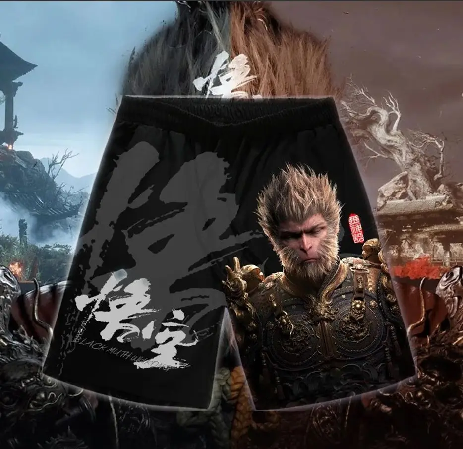 

Летние мужские плавательные шорты Game Black Myth Wukong пляжная одежда с 3d принтом Плавки мужской купальник короткие спортивные штаны для серфинга