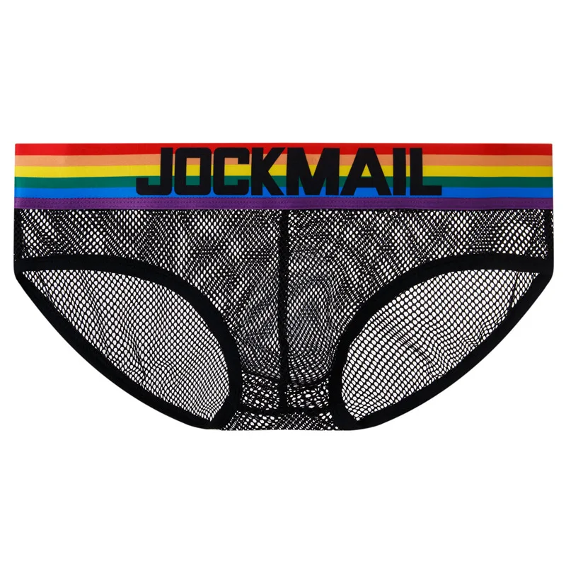 

Sexy See-through Transparent Men Underwear Coquettish Male Sissy Boxer Briefs Black Mesh Gay Underpants Quick-drying Swim Trunks
