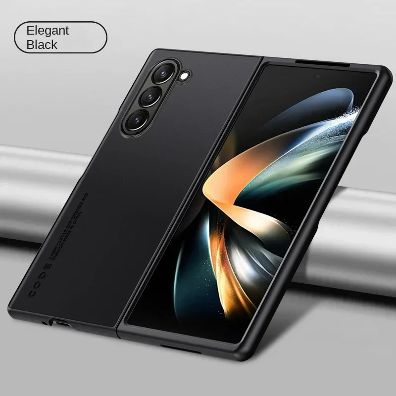 Funda de teléfono de lujo de fibra de carbono de cuero PU a prueba de golpes para Samsung Galaxy Z Fold 7 6 5 4 3 Fold7 5G, celular antiarañazos de plástico duro