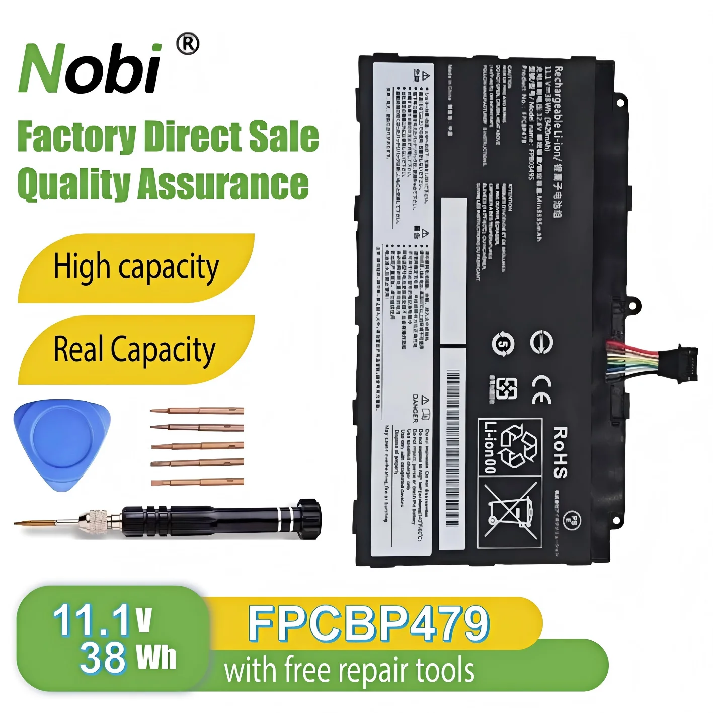 

Nobi FPB0349S FPCBP479 FPB0326S CP690859 CP690859-01 CP700540-01 battery for Fujitsu Stylistic Q665 Q665/M Q665/L Q616 Q738 Q739