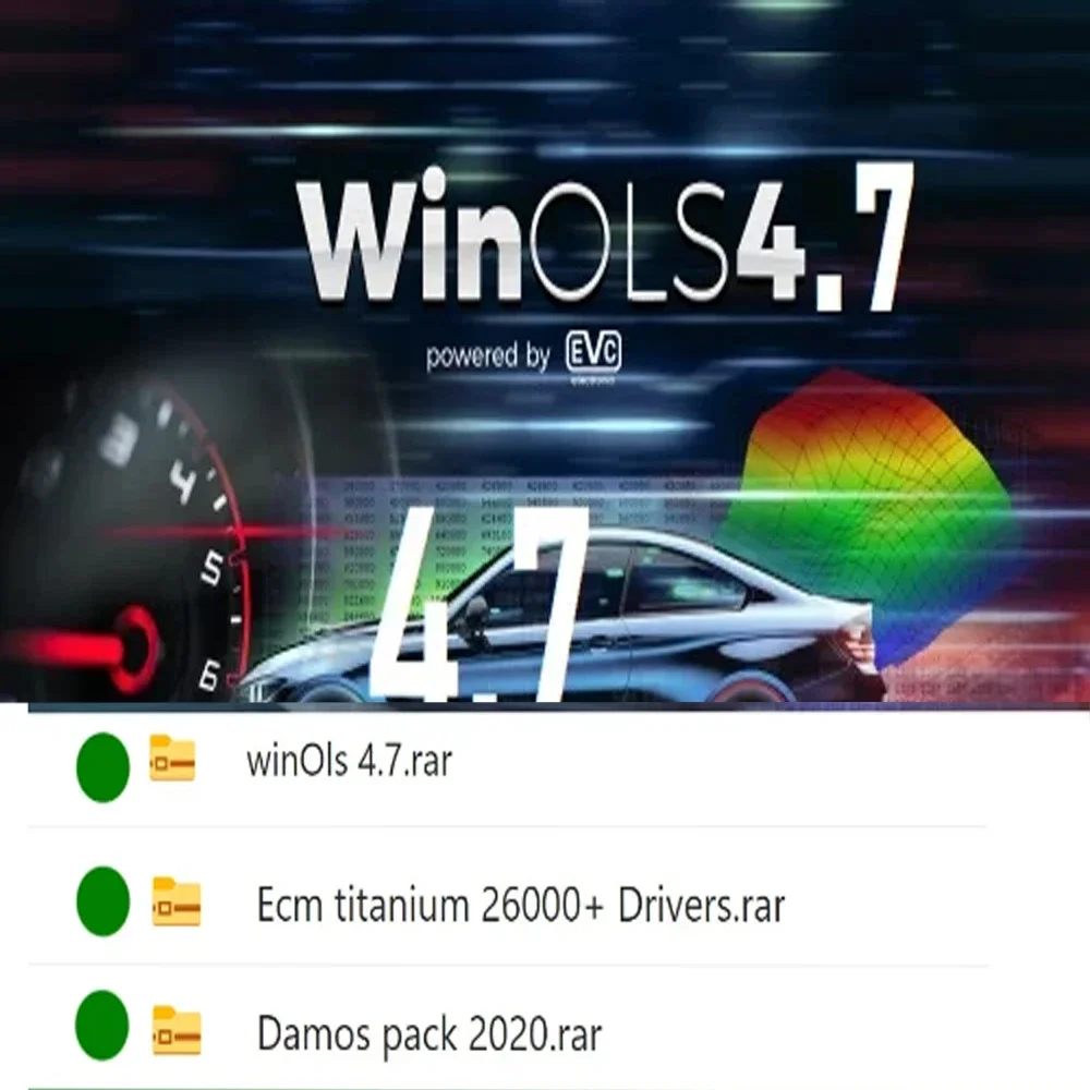 Winols-software 2023 completamente activado, funciona sin necesidad de Vmware, multiidioma, 4,7 Damos, ECM TITANIUM, herramienta de servicio IMMO,