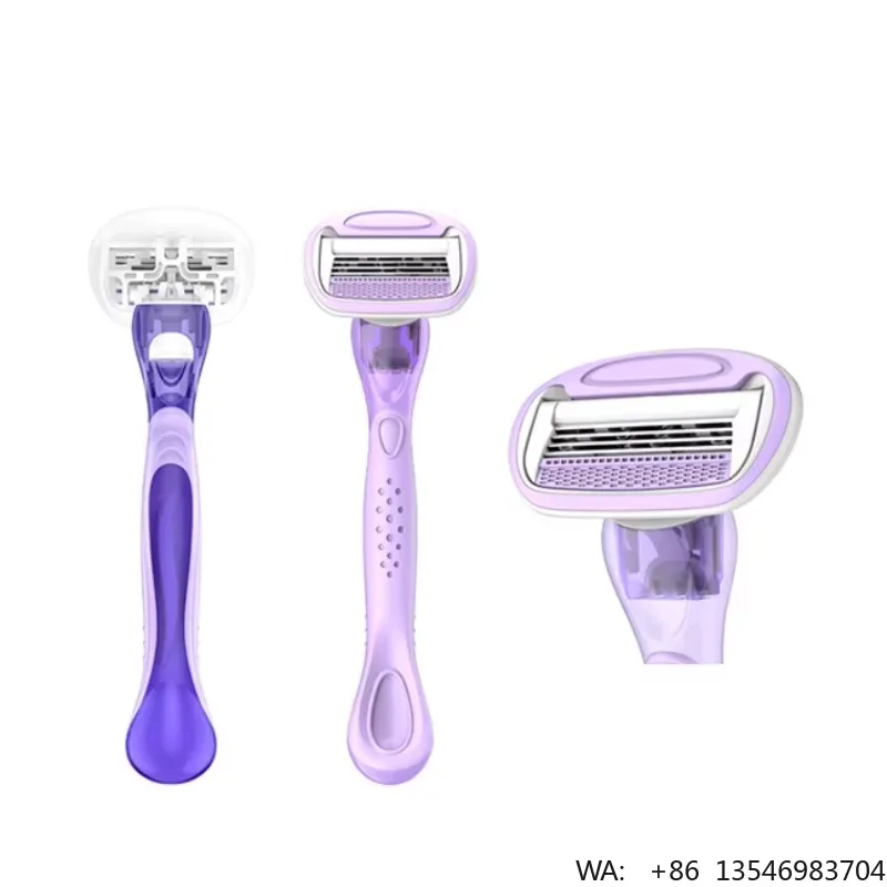 Women Shaving Razor Fully Surrounded Lubricating Strip with Four Blades Super Quality System razor