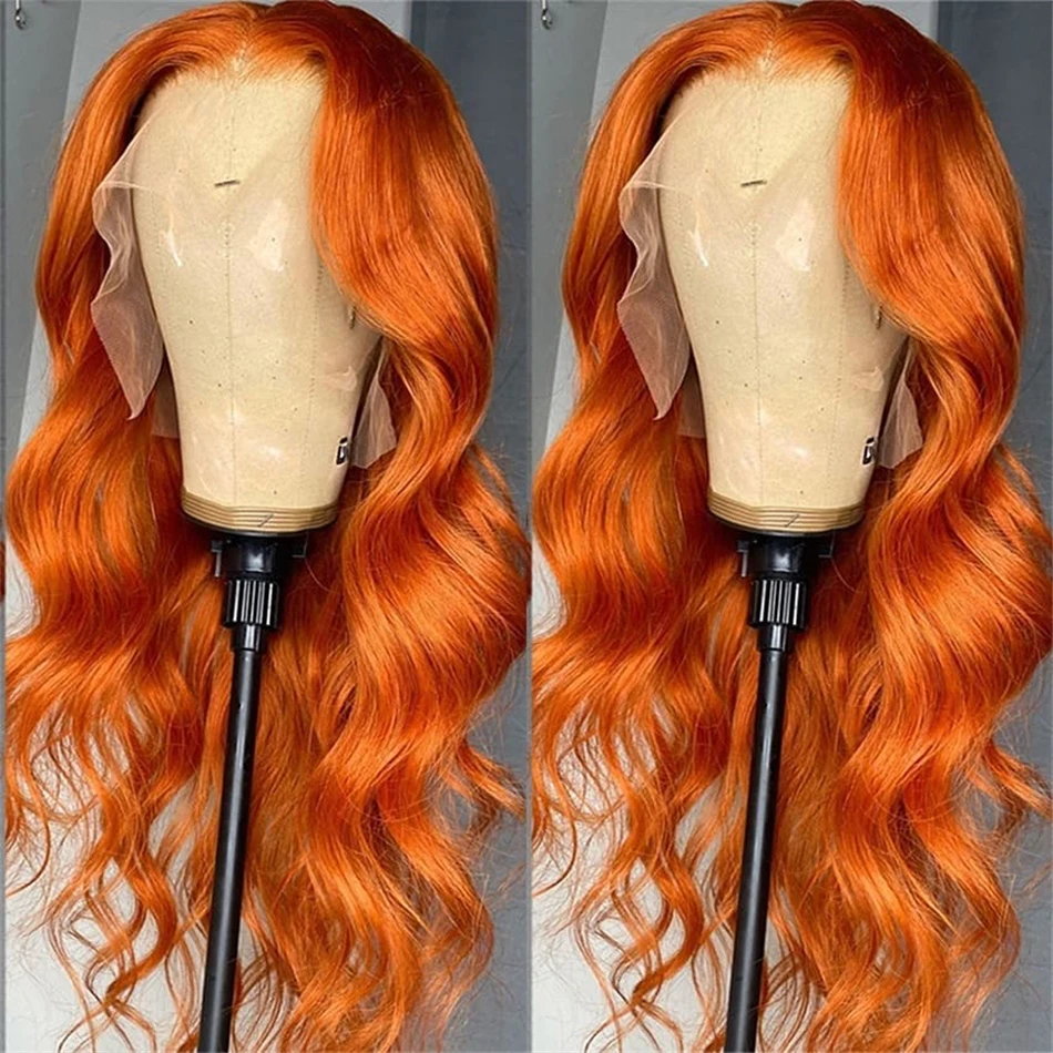 

Wiggogo Orange Ginger Lace Front Wig Body Wave Hd Lace Wig 13X6 Human Hair 13X4 Lace Front Human Hair Wig Hd Lace Frontal Wigs