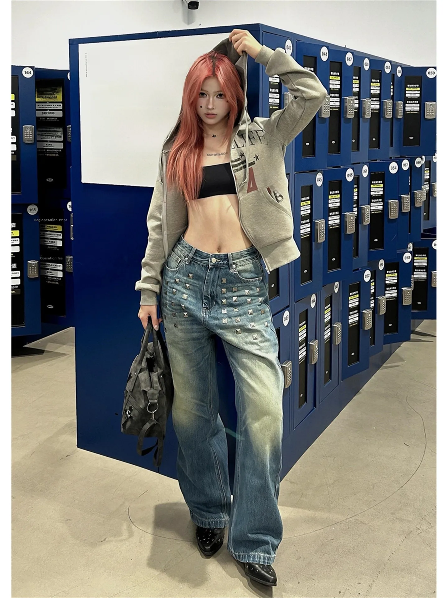 

Американские винтажные джинсы с высокой талией и широкими штанинами для женщин: свободные, стройнящие, удлиненные, прямые, в пол, в повседневном стиле