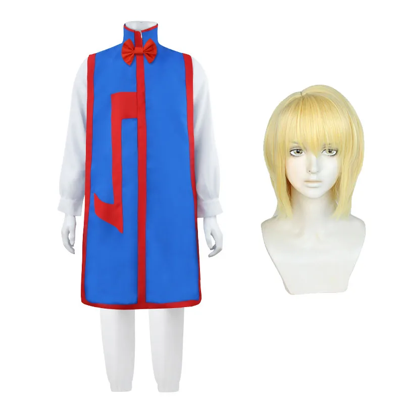 

Anime Hunter Kurapika Cosplay Costume And Wig Cosplayer Complete Set Of Costumes And Accessories For Stage Performance Uniforms