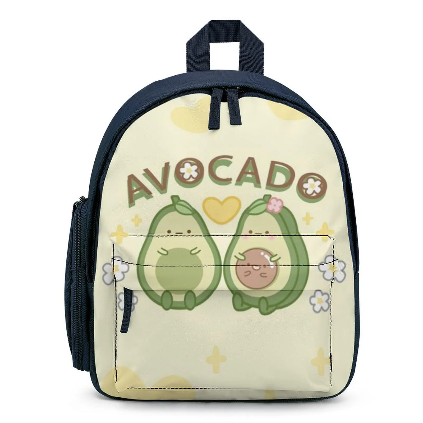 Peuter Satchel Custom Cartoon Rugzak Groene Avocado Cartoon Tas Kleine Zak Camping Draagbare Jongen Meisje Rugzak 12 Inch