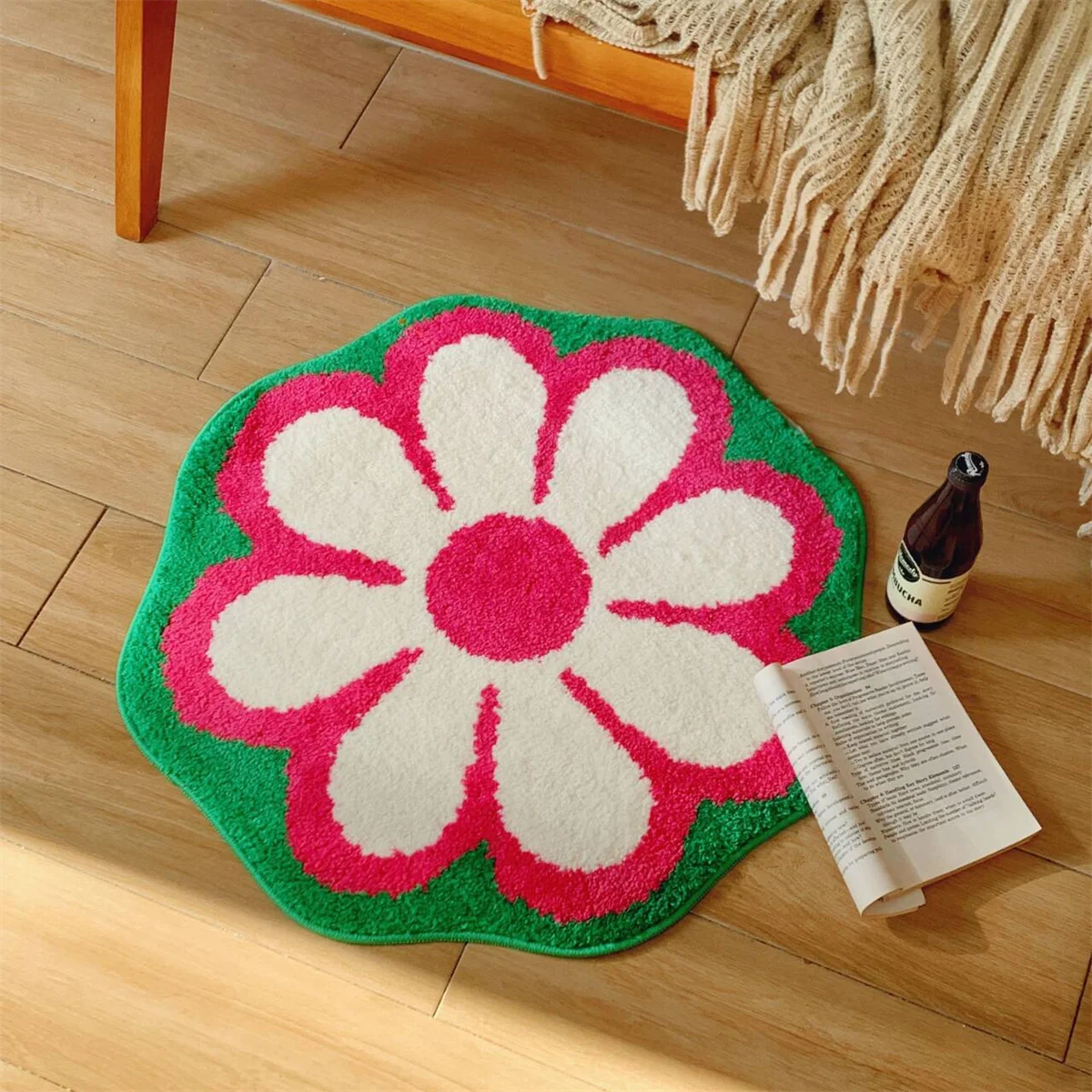 VIKAMA Shaniproo زهرة السجاد مدخل باب حصيرة لغرفة المعيشة وغرفة النوم والحمام ماصة السجاد للديكور المنزل #4