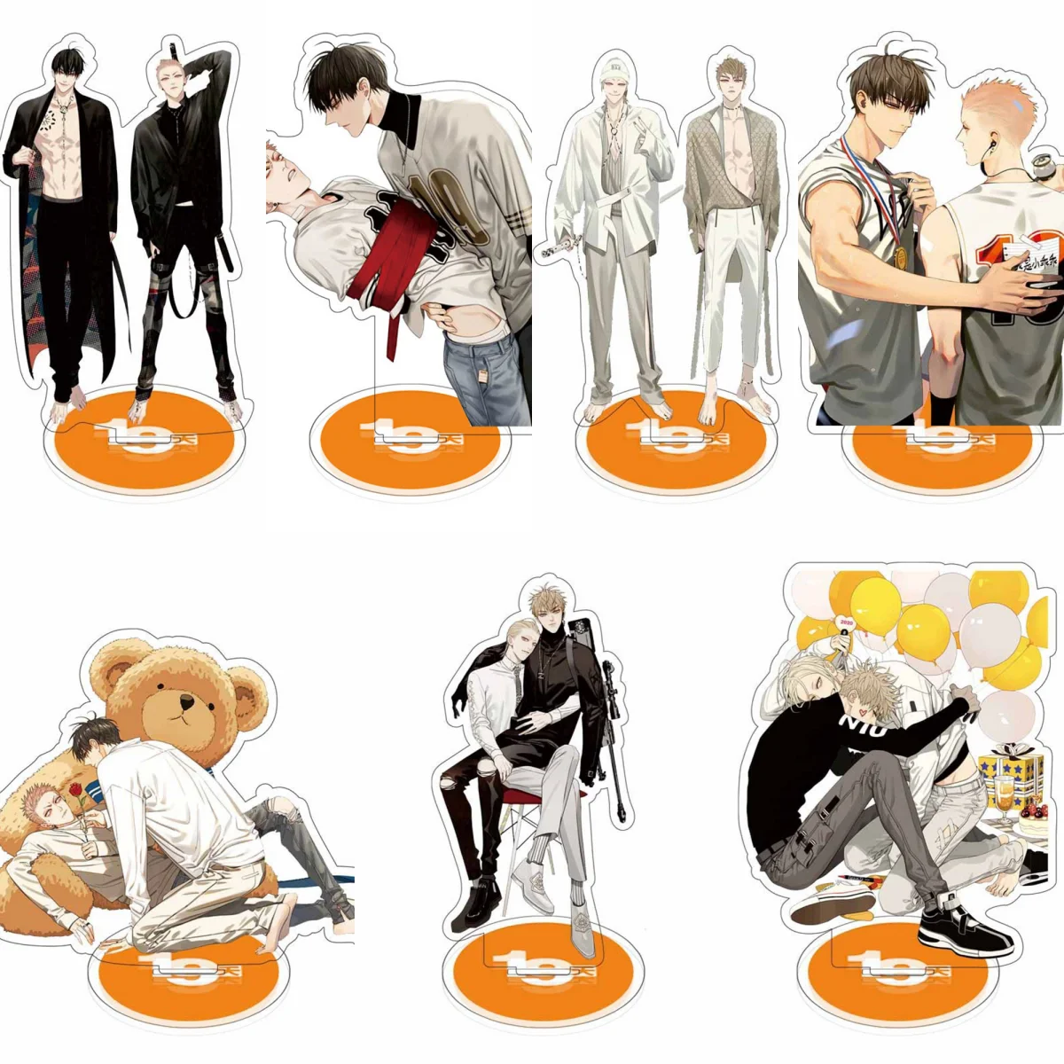

15cm BL Anime 19 Days Acrylic Stand Model Toys Old Xian Hetian Jian Yi Character Desk Decoration Cosplay Fans Collestive