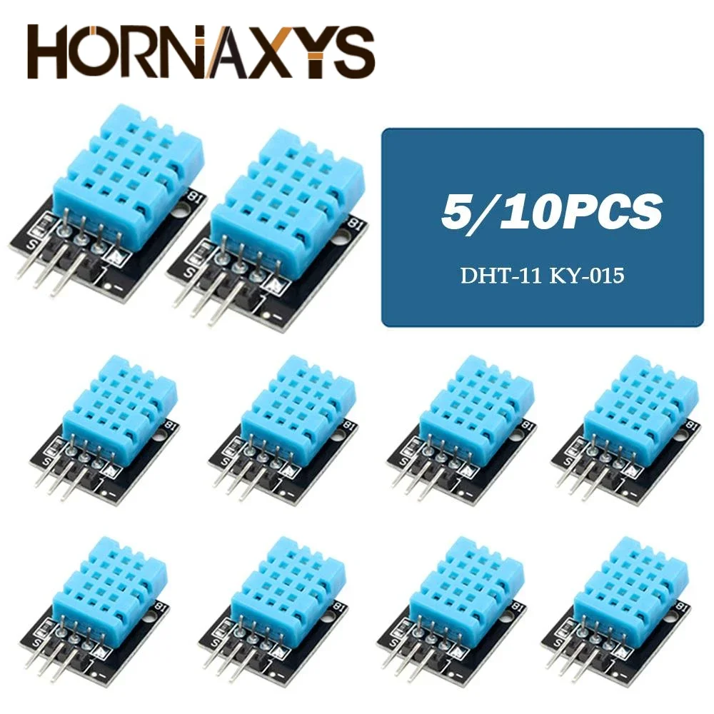 5/10 Uds Smart 3pin KY-015 DHT-11 DHT11 Módulo Sensor Digital De Temperatura Y Humedad Relativa + PCB Para Arduino DIY Starter