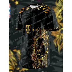 24/25 New Football Training Jersey Short Sleeve Special Edition Lion 3D Pattern Quick Drying Team Bayern Munich Jerseys T-shirt
