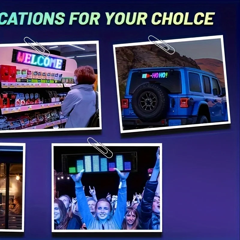 LED Devil's Eye โลโก้ Animated กระพริบ Devil's Eye APP โปรแกรม LED ยืดหยุ่นจอแสดงผลหน้าจอ 5V รถตกแต่ง