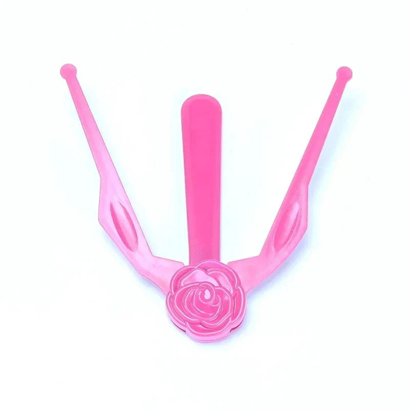 Pink Eyebrow Ruler Golden Ratio Caliper Positioning Tool for Microblading Stencil Shaper DIY Permanent Brows Measuring Aid