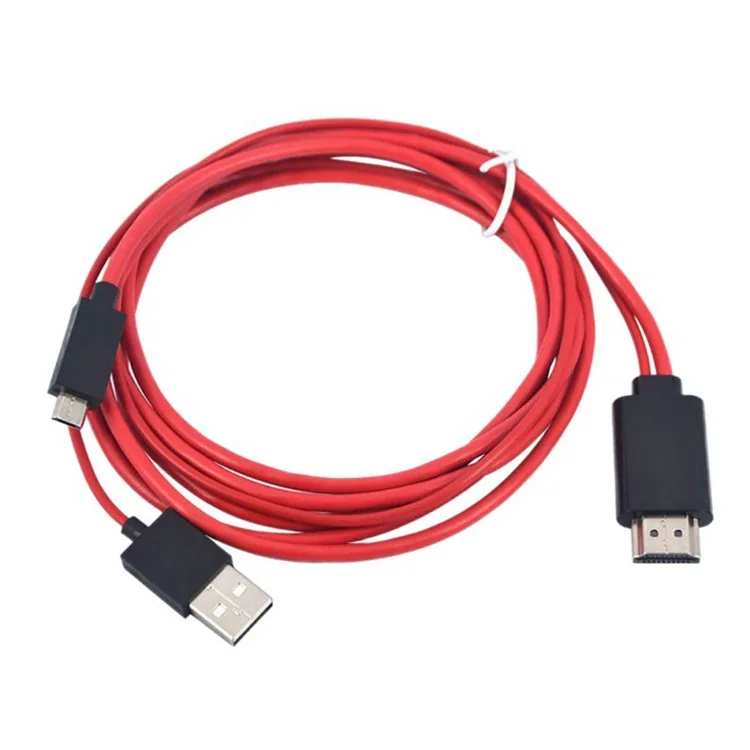2 متر مايكرو USB إلى HDMI-متوافق كابل 1080P MHL HDTV كابل محول محول لسامسونج لهواوي لسوني ل HTC ل LG