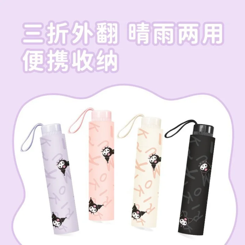 

Hello Kitty Sanrio Cute Cartoon Umbrella Sun Rain Shield Foldable Lightweight Cartoon image, compact and easy to store