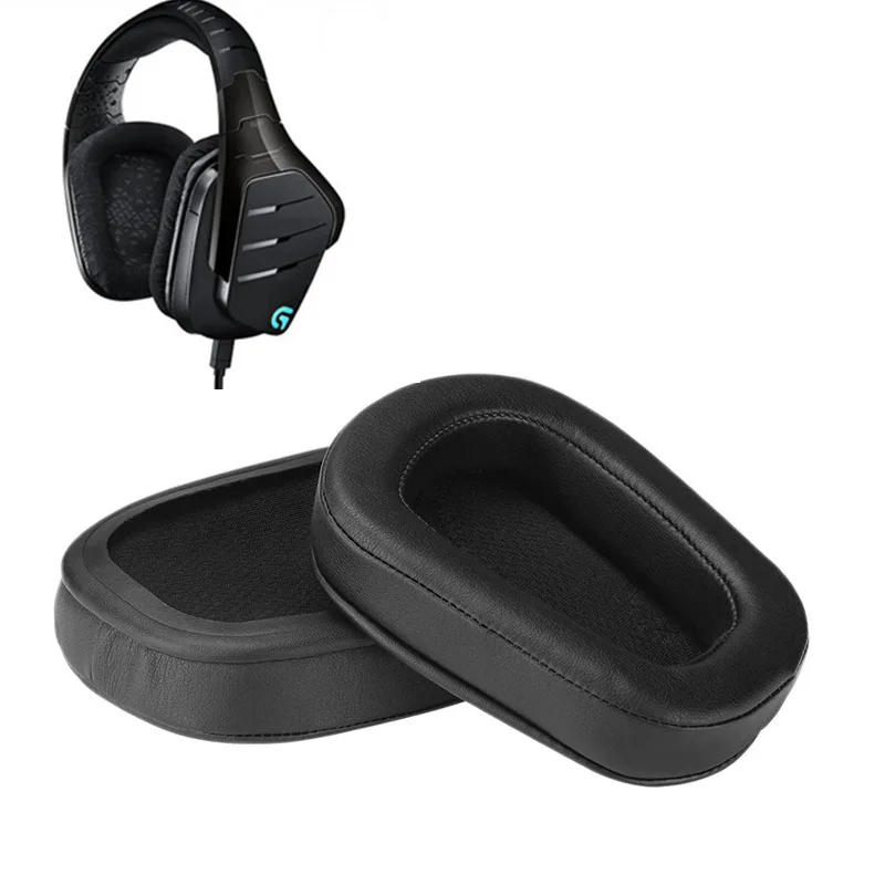 Almohadillas para los oídos y Diadema para auriculares Logitech G633 G933, orejeras de espuma de repuesto, accesorios para almohadillas para los oídos