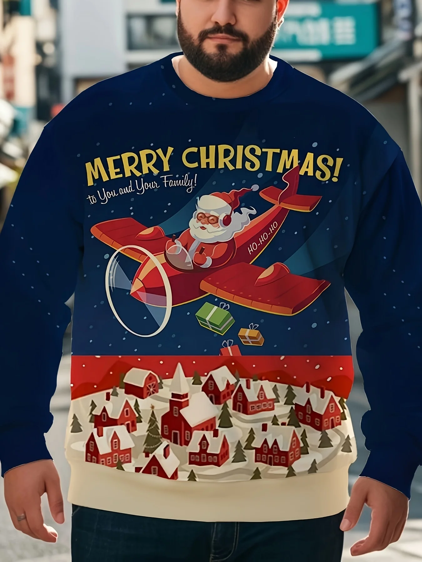 

Fashion Santa Claus Men's Sweatshirts 3D Print Xmas Element Fun Pullover Tops Casual Streetwear Oversized Sport Y2k Clothes Men