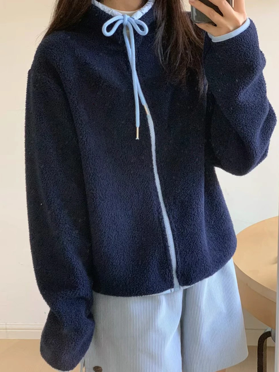 Invierno suave y acogedor sudadera de mujer Jaet pajarita cuello alto cálido suave Sle señoras Faion Fce Jersey abrigo