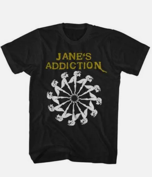 JANES ADDICTION T Shirt LadyWheel Cotton Black Men