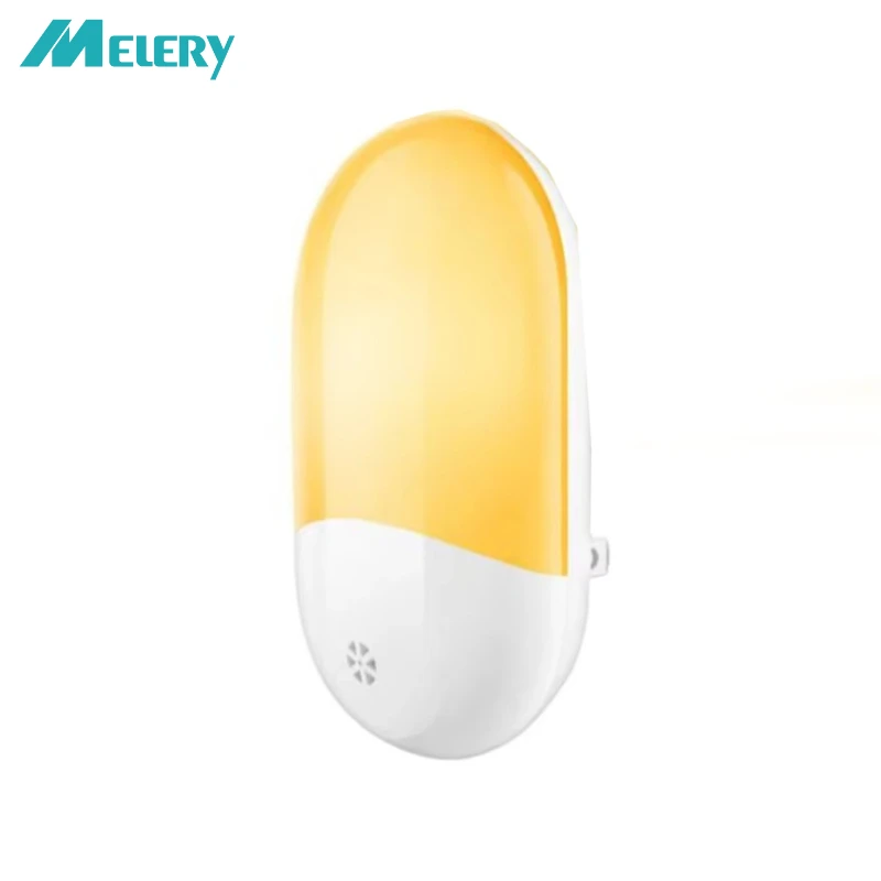 LED Sensor Light EU Plug-in Night Warm White Nightlight Dusk-to-Dawn for Children Home Bedroom Bathroom Kitchen HallwayStairs