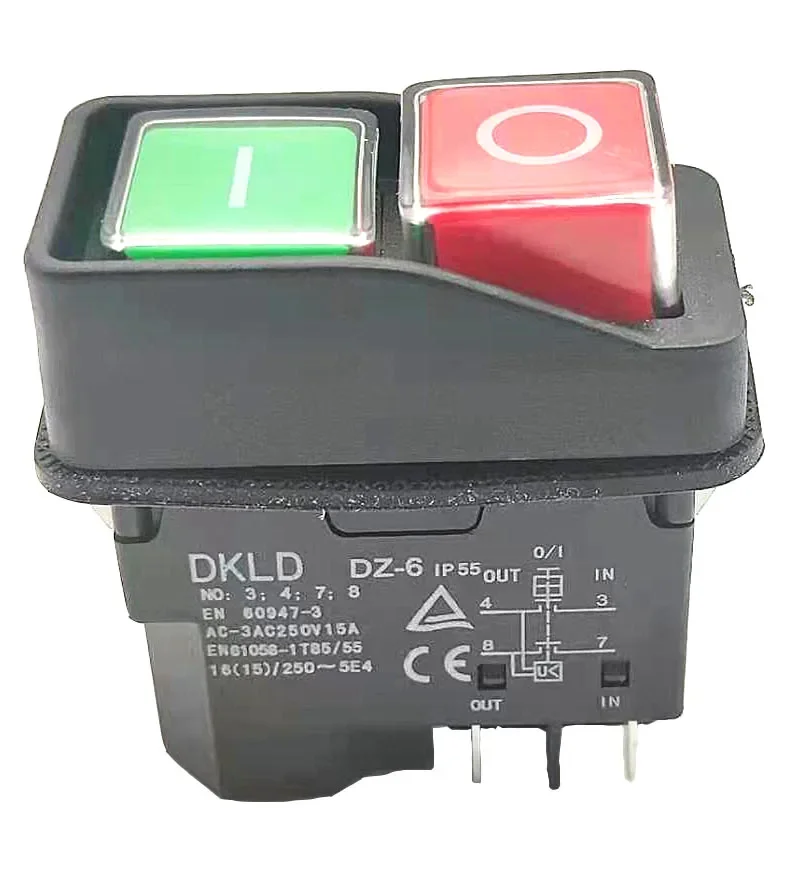 DLK KLD-28A 5pin electromagnetic drill switch electromagnetic switch push button IP55