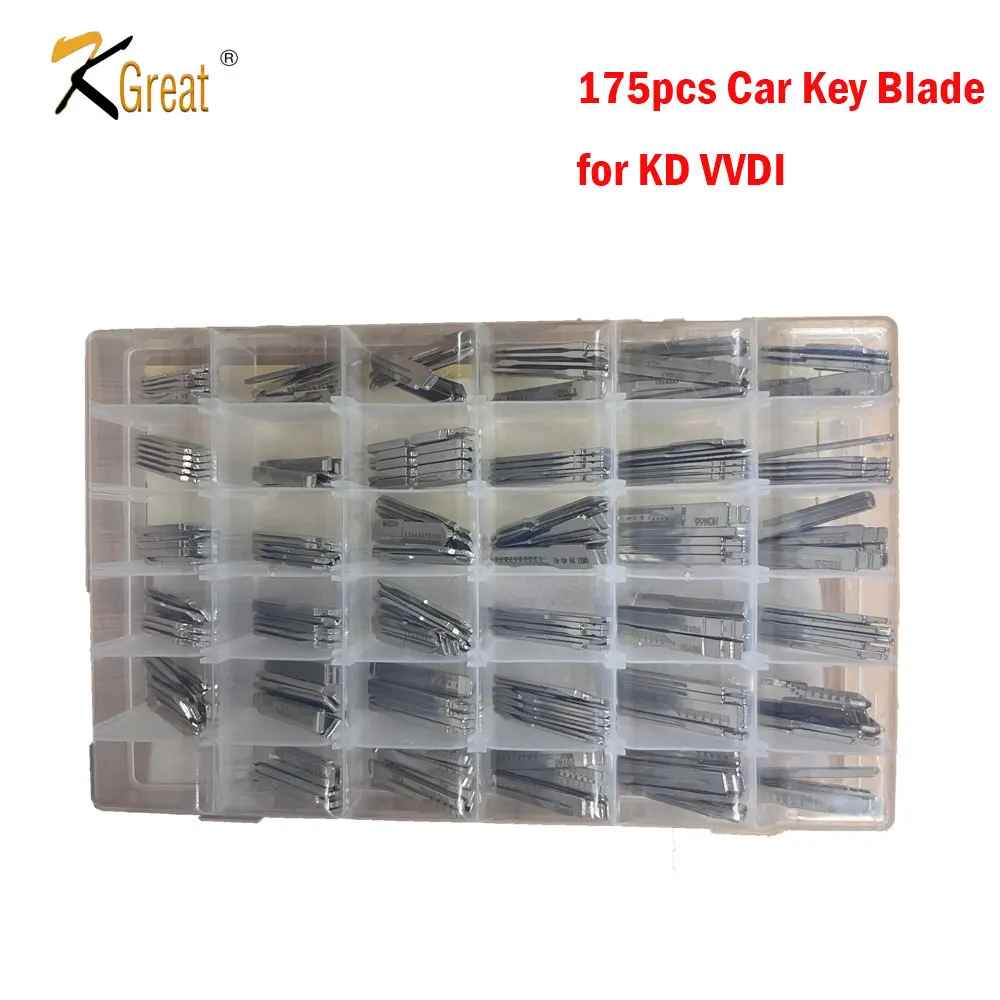 175pcs 2 In 1 Lishi Engraved Line Scale Shearing Teeth Blank Car Key Cutting Teeth KD VVDI Key Blade Locksmith Tool Accessories