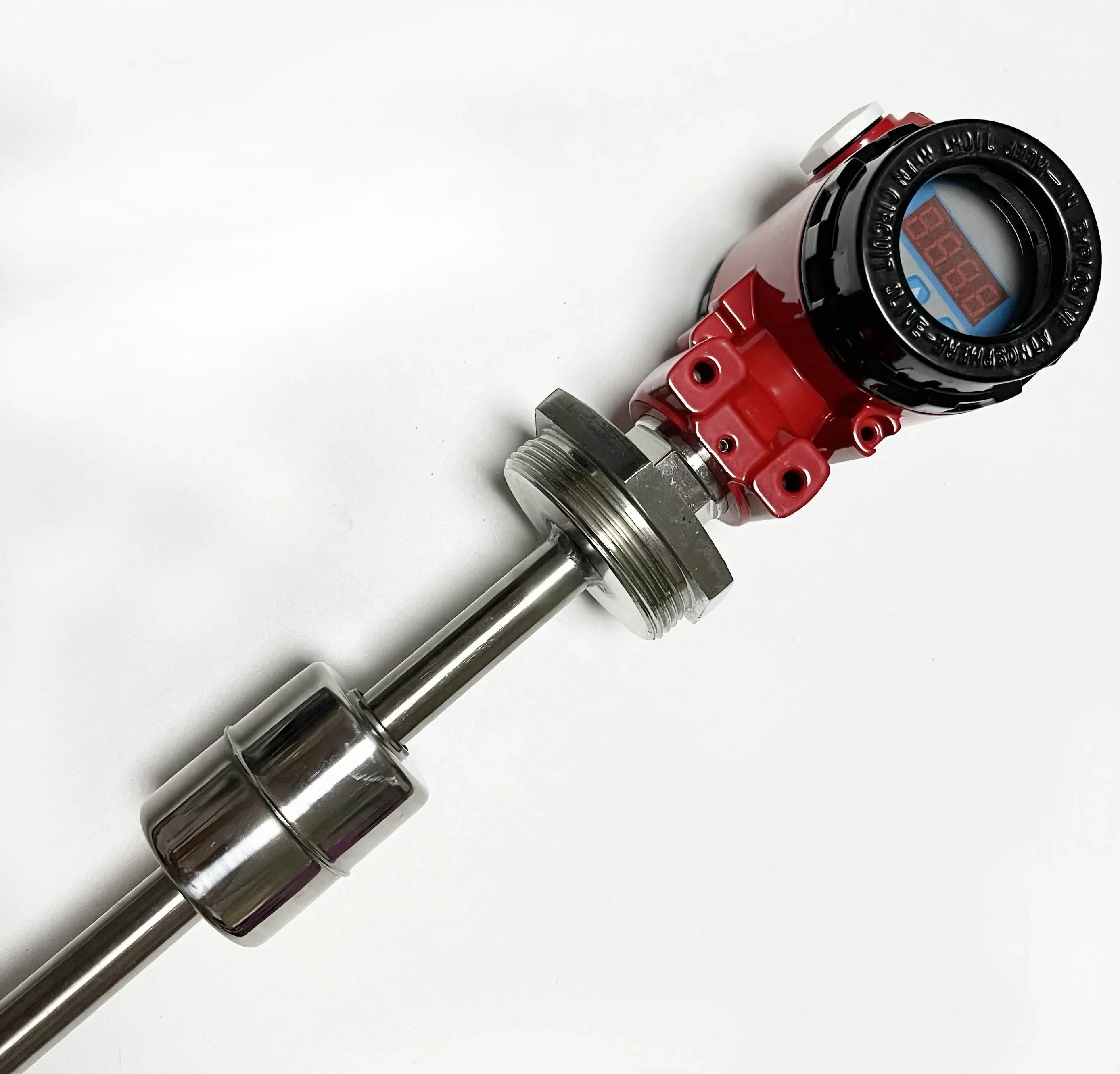 Tank Continuous Magnetic Float Level Sensor Transmitter Water Level Control Fuel Liquid Vertical 4-20mA