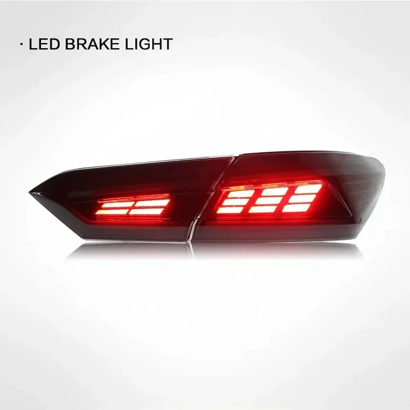 Car LED Tail Light Accessories For Toyota Camry 2018-2022 Auto Rear Fog DRL Brake Turn Signal Lamp Plug And Play