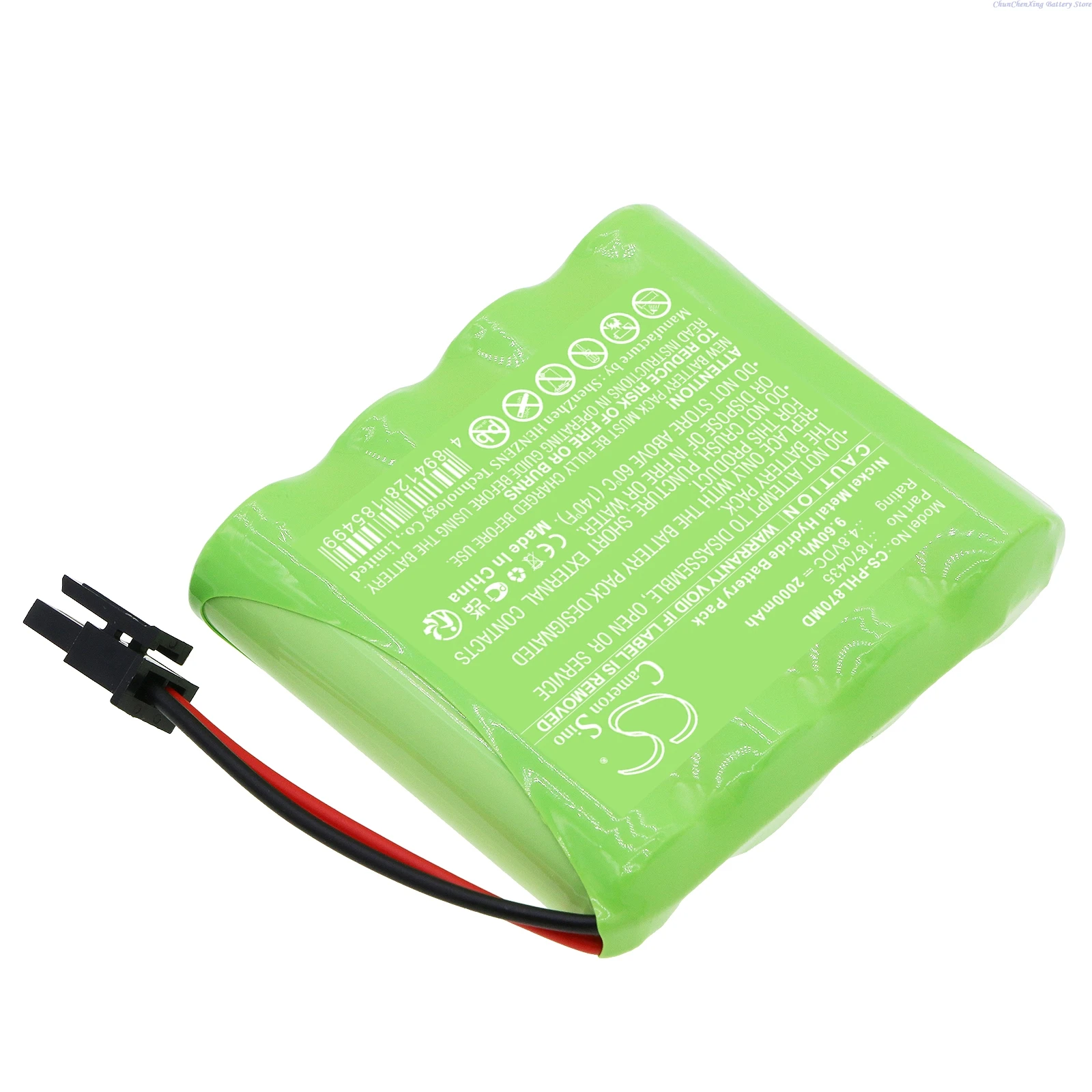 Cameron Sino 4.8V 2000mAh Medical Battery 1870435 B11923 for Philips Lifeline GoSafe Mobile Alert System 870435  +TOOL