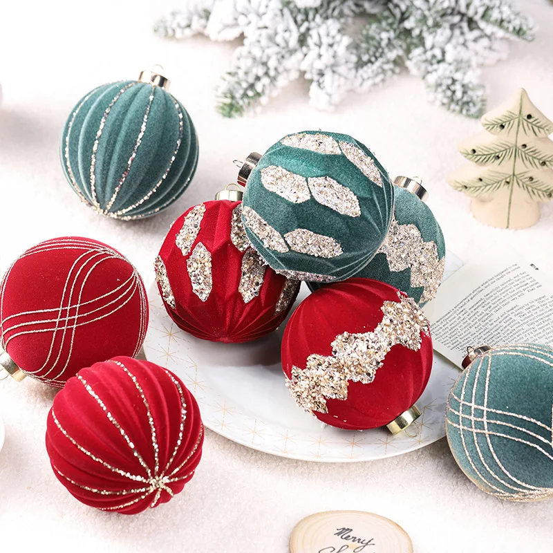 

4Pcs Christmas Ball Ornaments Xmas Tree Ornament DIY Lightweight Gift Pendant