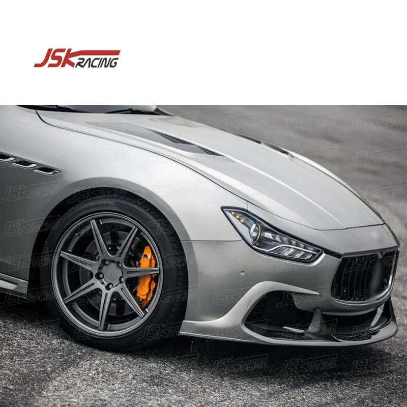 

High Quality Carbon Fiber Front Lip For 2014-2016 Maserati Ghibli PPM 500 Car Bumper Parts Upgraded AS Style
