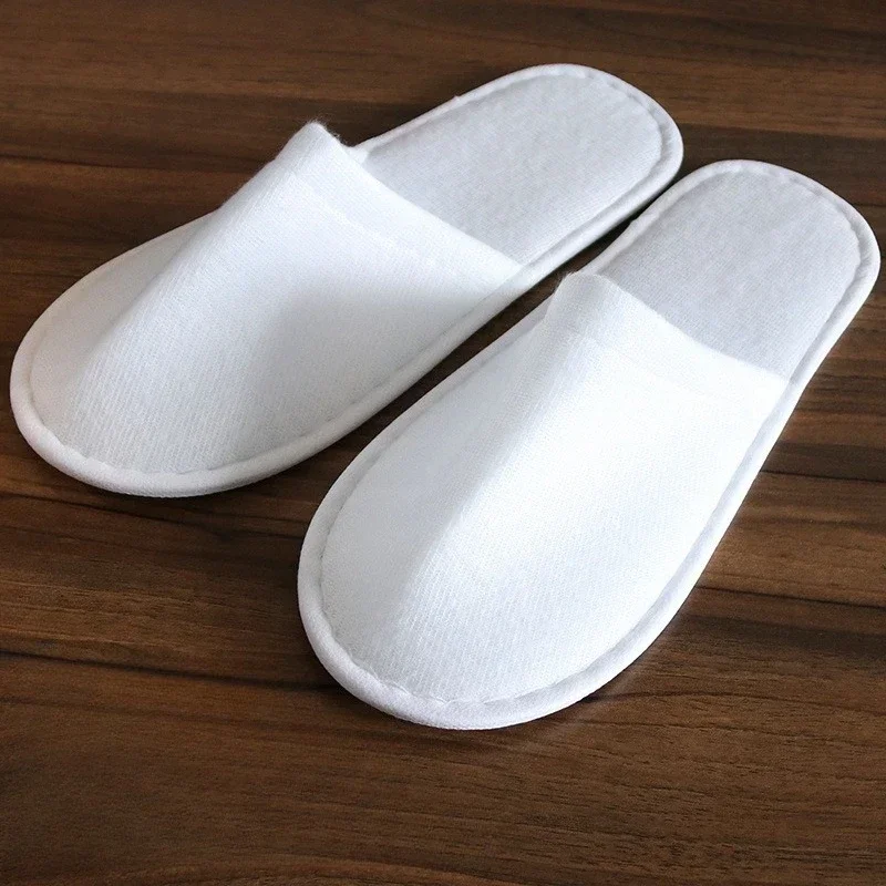 10Pairs Disposable Slippers for Hotels, Spas & Guesthouses, Lightweight Breathable Slip- for Home, Parties, Travel, Women Shoes view 4