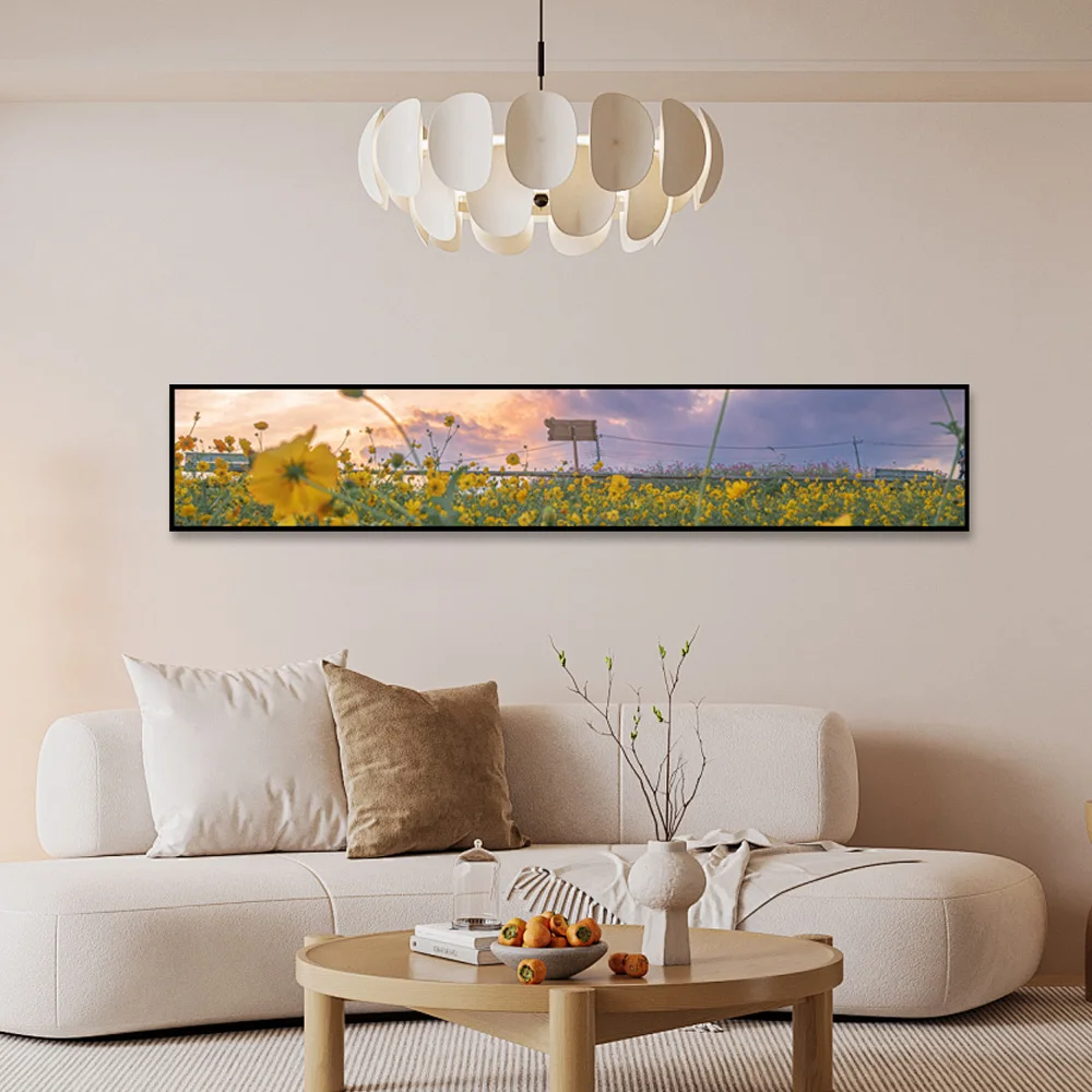 Display pubblicitario LCD con barra elastica per schermo video da parete con display pubblicitario LCD di grandi dimensioni per supermercato