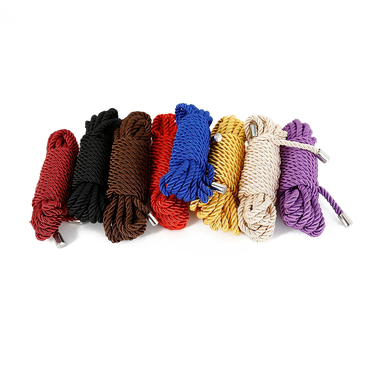 Cuerda de nailon trenzada exótica de 8 colores, Juguetes sexuales, cuerda de Bondage para hombres y mujeres, fetiche, esclavo, juego de rol, dispositivos atados, sujeción