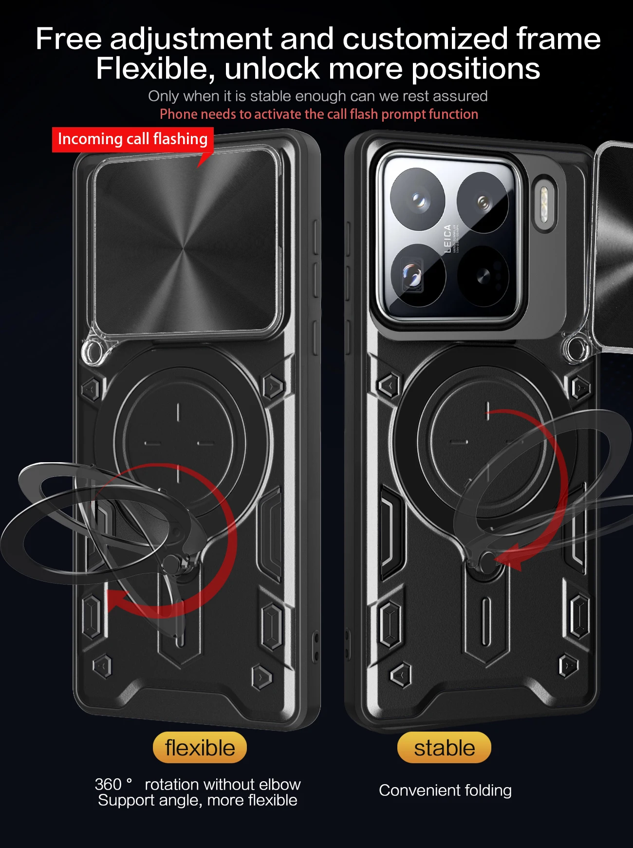 Folding Stand Holder Matte Cover Case for Xiaomi 15T Pro 5G 14T 13T 12T 11T Pro Xiao Mi 15t Mi15t Mobile Phone Bag