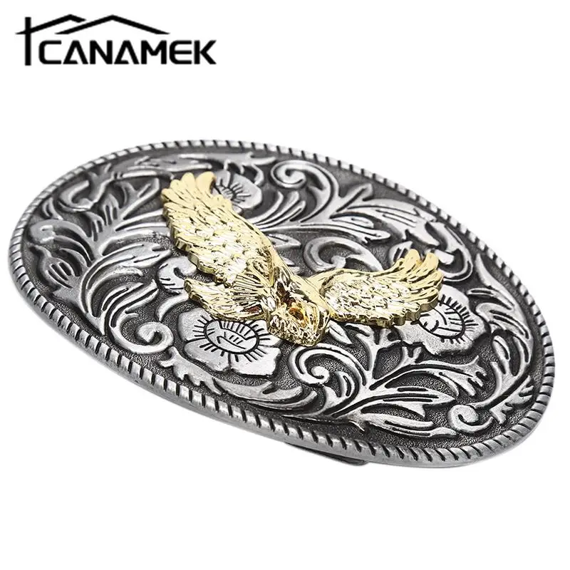 1PC Vintage Eagle Metal Alloy Belt Buckles Unisex Western Buckle Cowboys Cowgirls Gift For Man Boy Friend Father