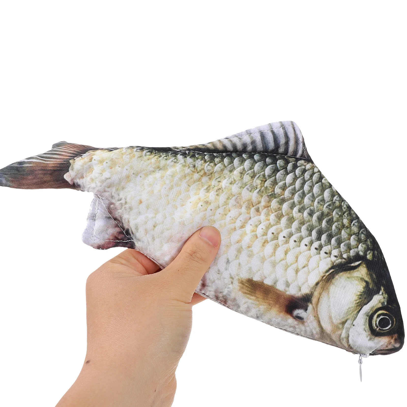 

Simulated Fish Pen Bag Large Capacity Storage Pencil Case Shaped Pouch Stationery Organizer Travel Coin Purse Creative