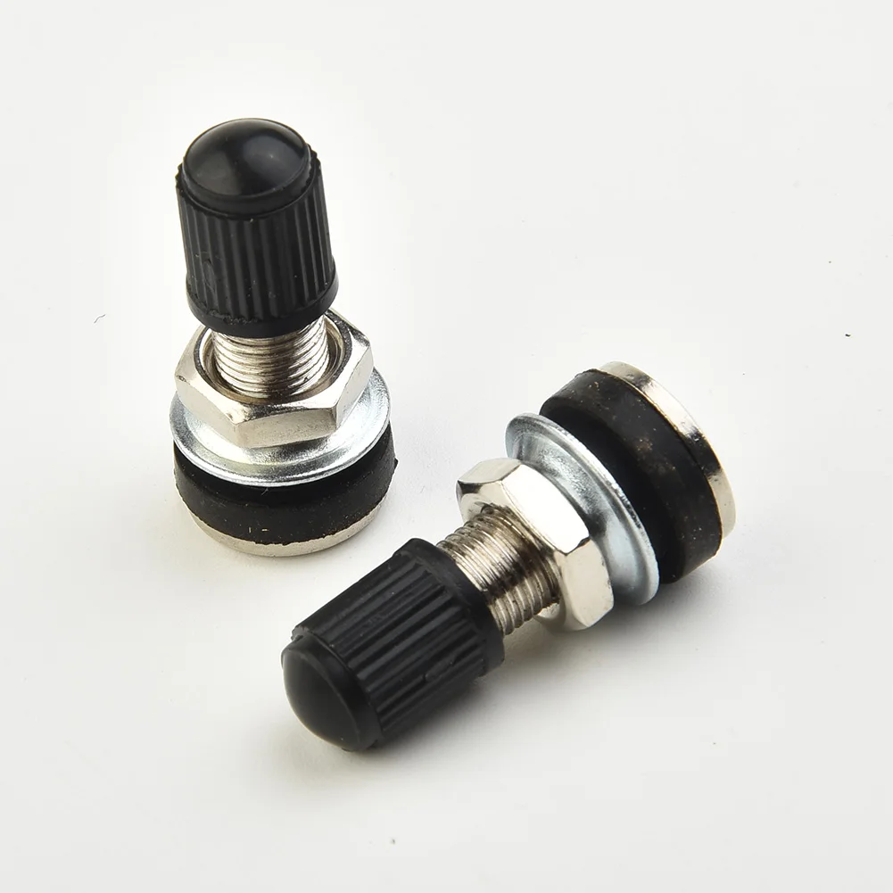 2 Pcs 32mm Motorcycle Wheel Valve Motorbike Scooter Bike Quad Tubeless Mountain Tyre Valve Dustcap General-purpose Accessories